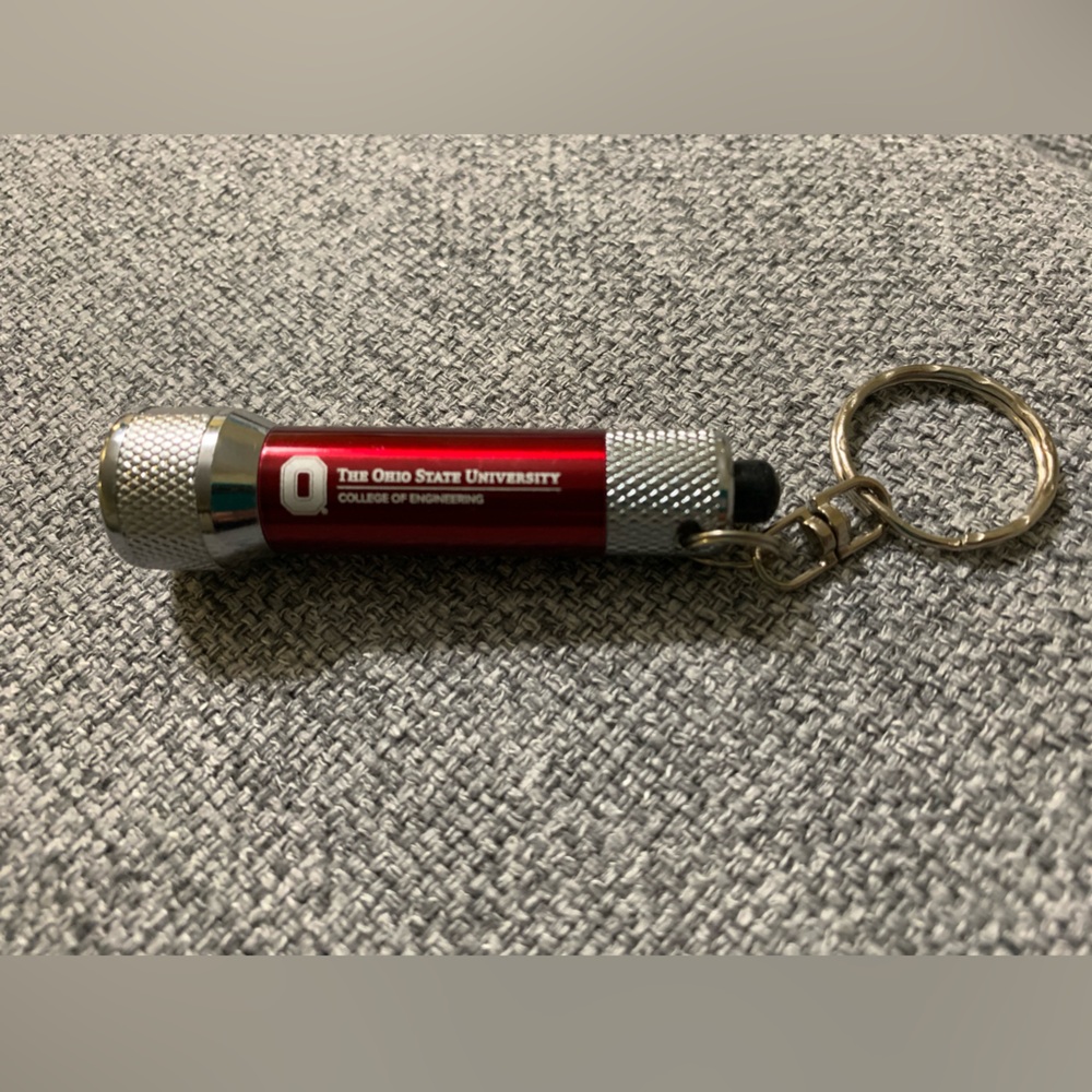 Ohio State University Red Flashlight Keychain NEW